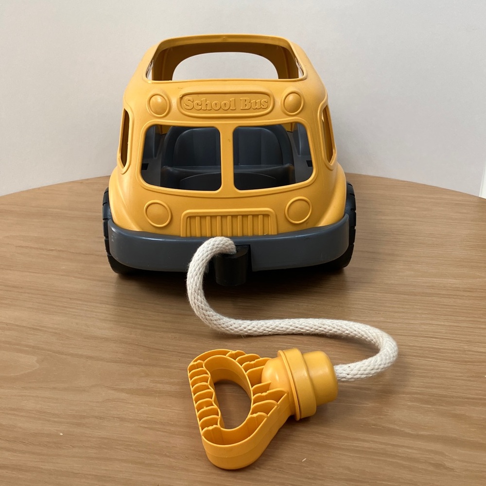 Green Toys Pull Along School Bus Wagon - Picture 3 of 7